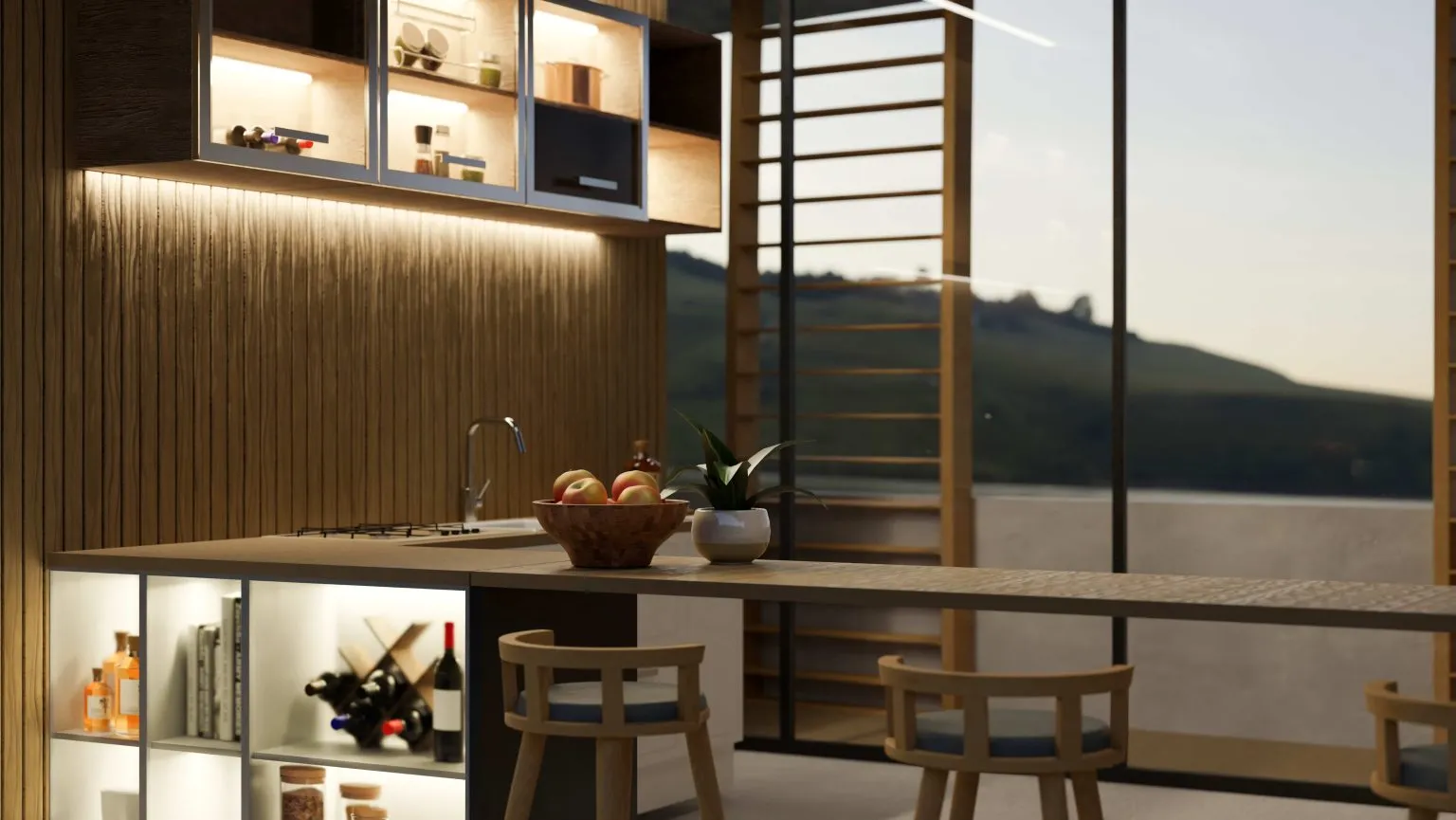 contemporary kitchen style, cabinet iq