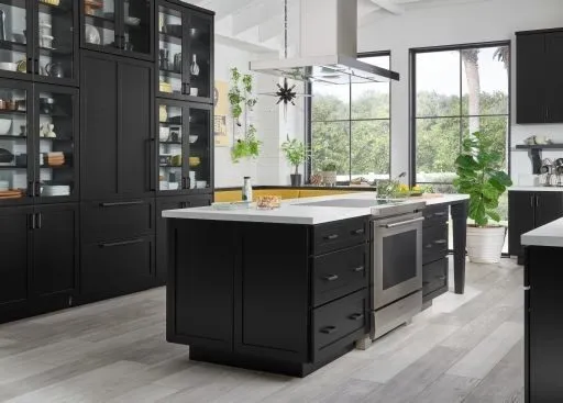 Black Grey Kitchen Cabinet, Cabinet IQ