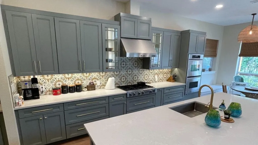 new kitchen cabinet installed for the client, by Cabinet IQ