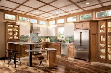 wood kitchen design by cabinet iq