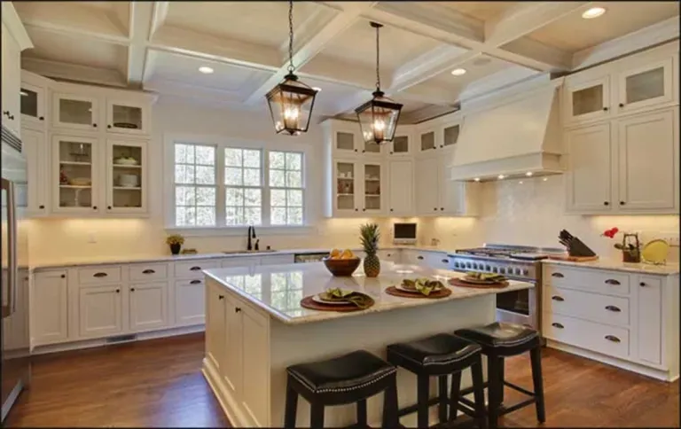 U-Shaped with Island Kitchen