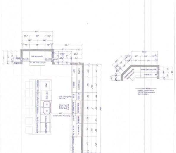 plan of clients new kitchen Cabinet IQ